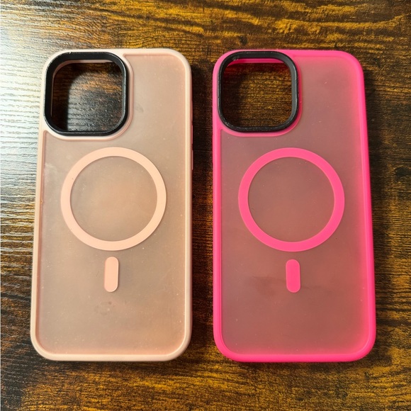 Other - 2 MOCCA for iPhone 13 Pro Max Case Magsafe 6.7" Hot Pink & Pink USED